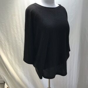 Black waffle weave lounge shirt from Torrid size L (0)